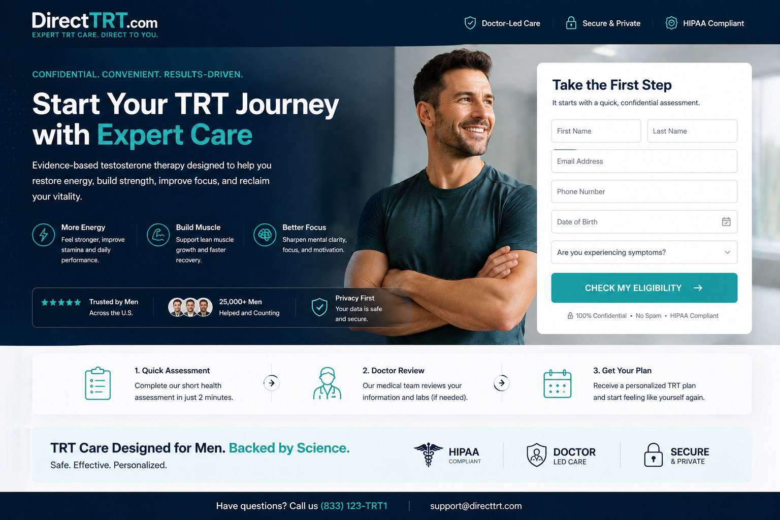 Conversion landing page concept preview