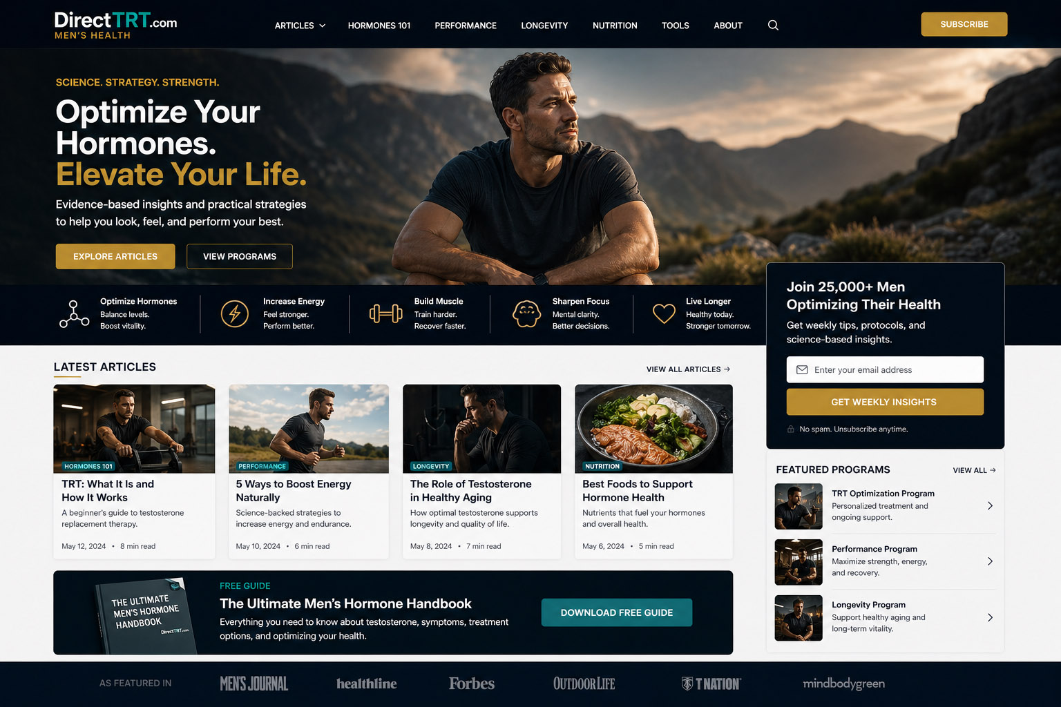 Men’s health brand concept preview